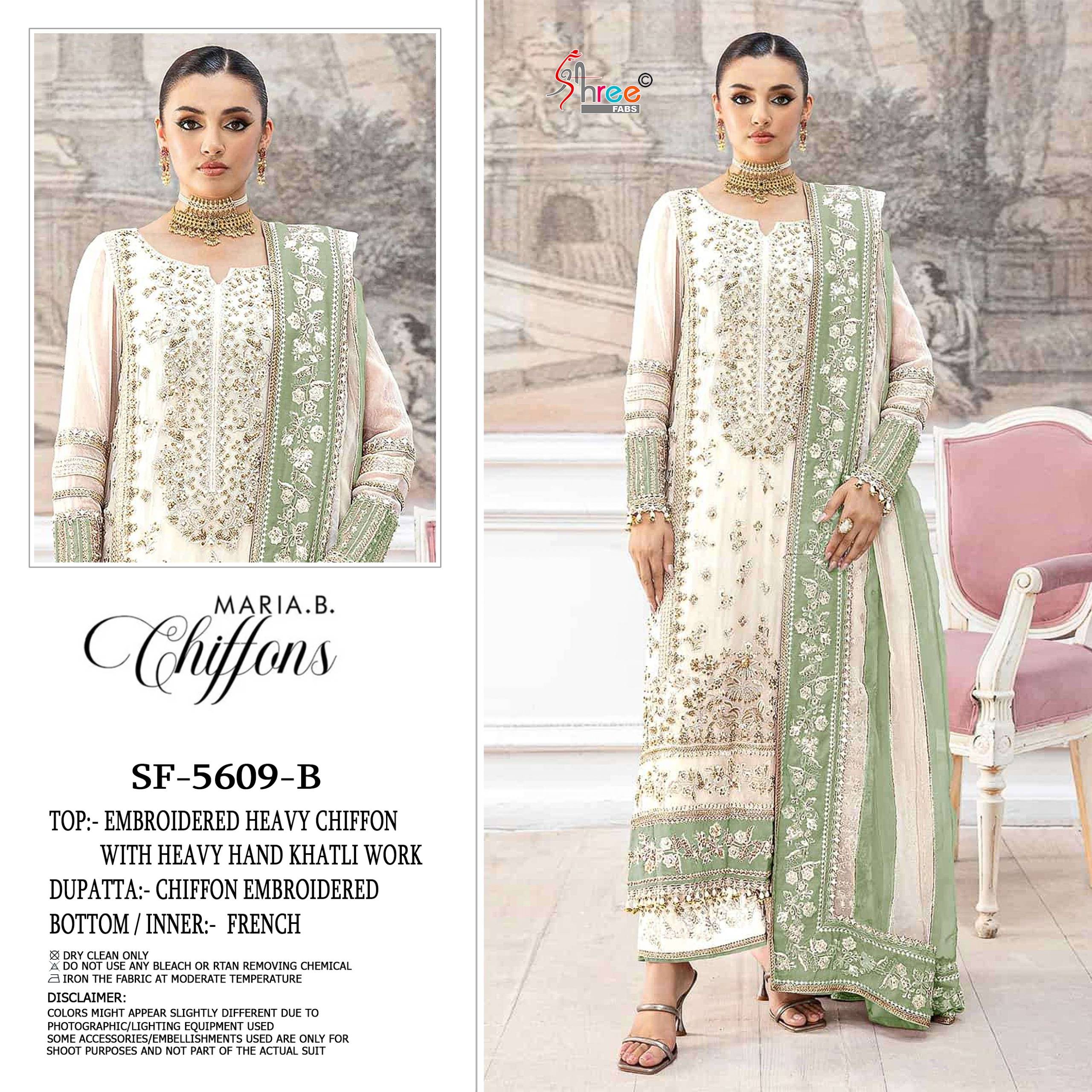 5609 COLOR By SHREE FABS Beautiful Pakistani Suits Colorful Stylish Fancy Ethnic Wear Chiffon Dresses At Wholesale